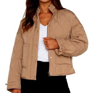 Liverpool Los Angeles Quilted Jacket with Zip Out Hood Hourglass Quilted Woven